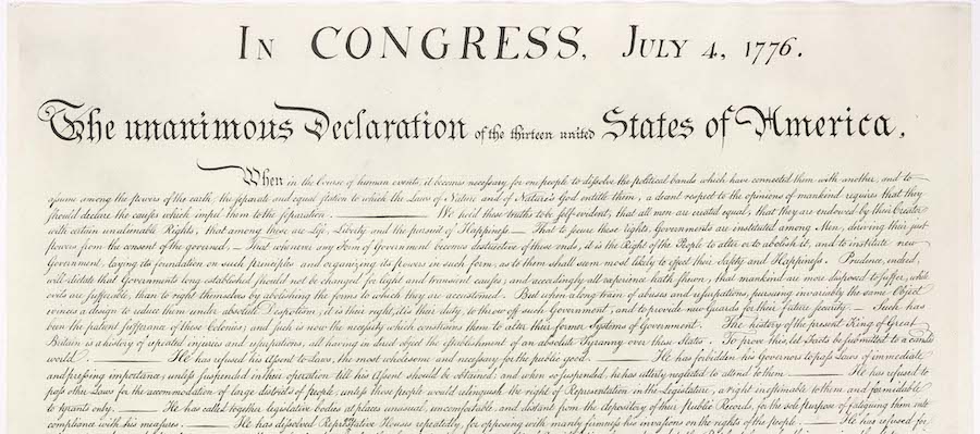 Famous Manifesto - United States Declaration of Independence