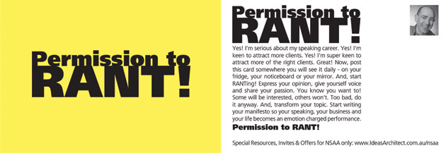Permission To Rant Postcards