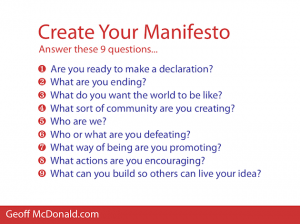 Marketing Plan - Manifesto Style