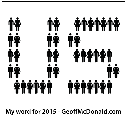 Geoff McDonald - Word for the Year - Us