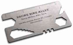 Broke Bike Alley Tool Business Card
