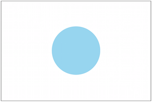 Blue Japan Flag Design