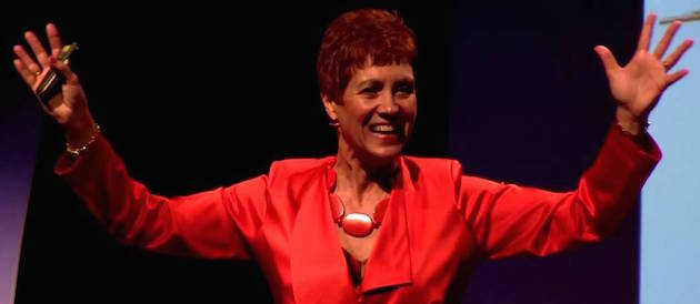Helen Macdonald presenting at TEDx Melbourne