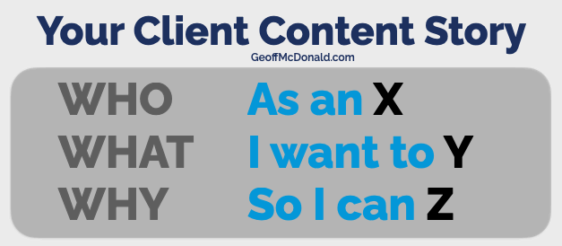 Your Client Content Story