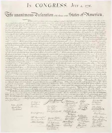 US Declaration of Independence