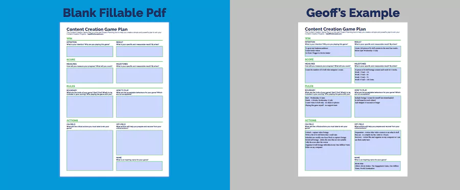 Project Planning Template for Content Creators