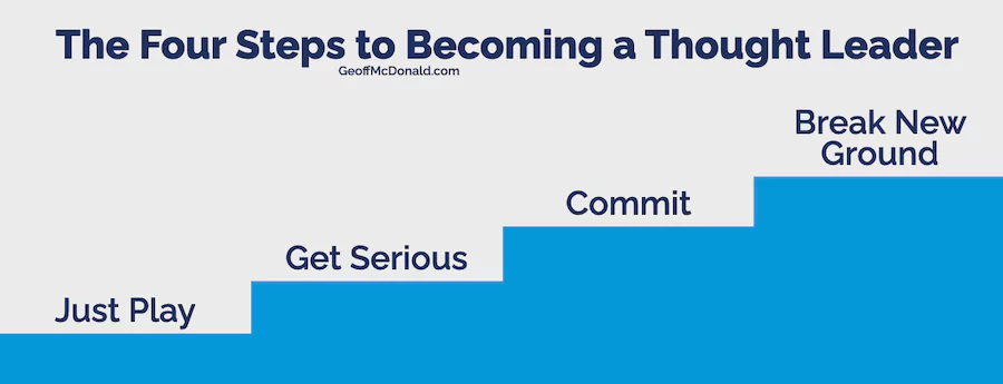 The four steps for how to become a thought leader