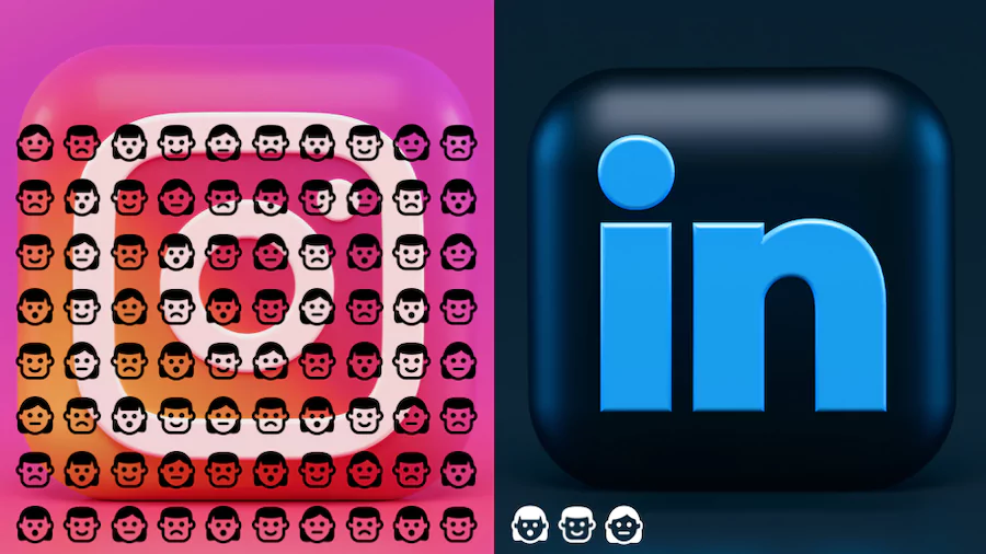 Saturation Rates: Instagram versus LinkedIn