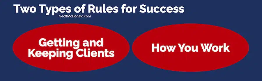 Two types of rules for success