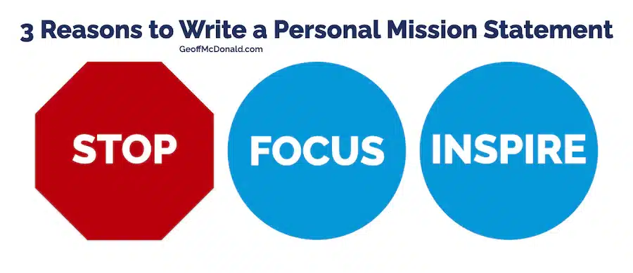 Three Reasons to Write a Personal Mission Statement