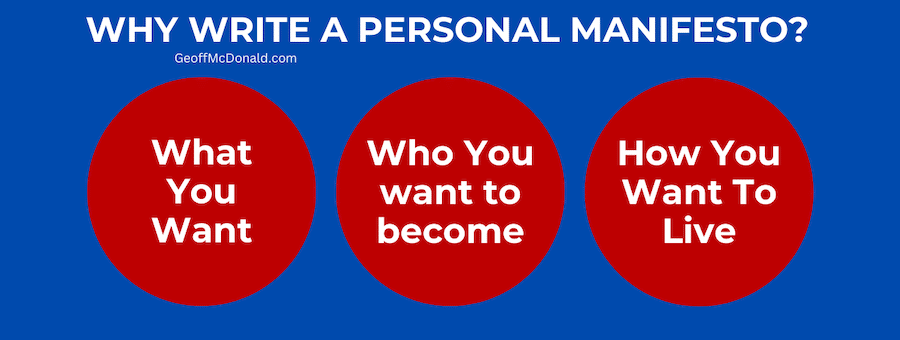 Three Reasons To Write a Personal Manifesto