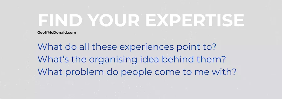 Three Questions to Find Your Expertise