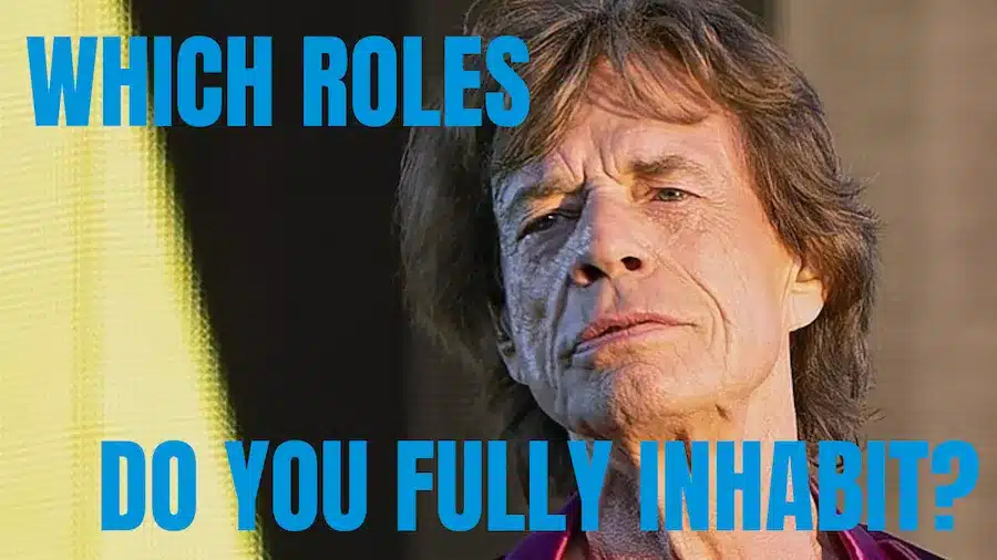Mick Jagger - Which roles do you full inhabit?